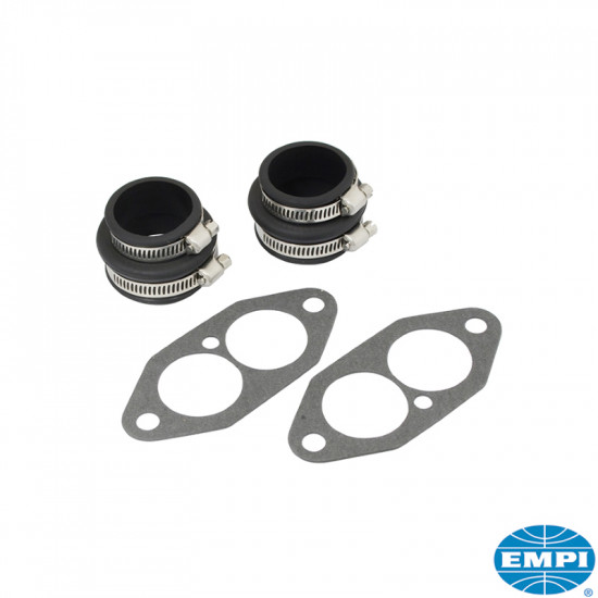 Manifold boot (black) and gasket set for air intake, 2 pcs.