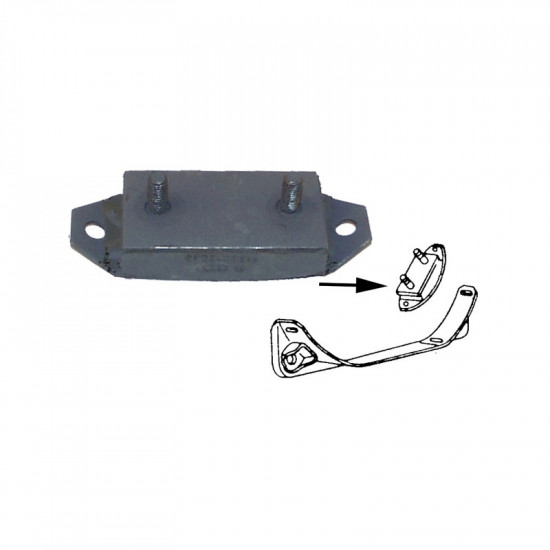 Rubber mount, engine/gearbox support, rear