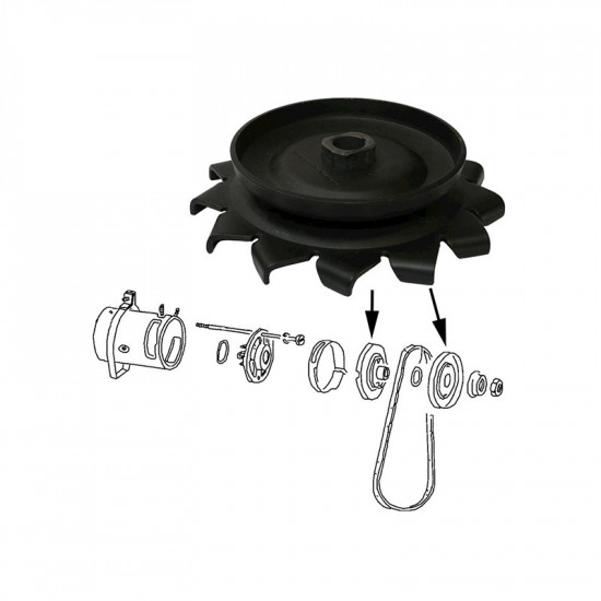 Pulley for generator/alternator