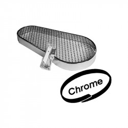 Chrome pulley guard, clover leaf design, with mounting hardware. Protects and looks great on Bugs, Bajas and Buggies