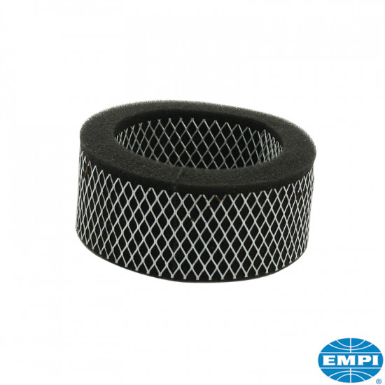 Air filter element, foam with mesh, 2" high