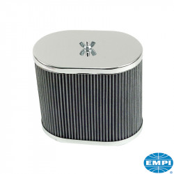 Air cleaner "King Kong", 6" high, oval. For Empi HPMX, Weber IDF and Empi D