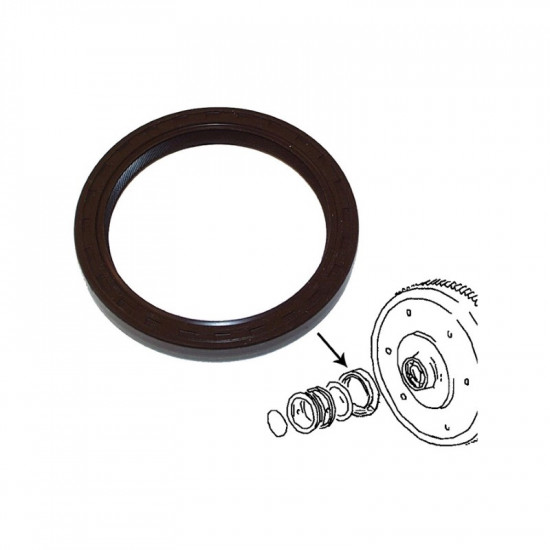 Flywheel oil seal, 75x95x10 mm, original quality, Germany