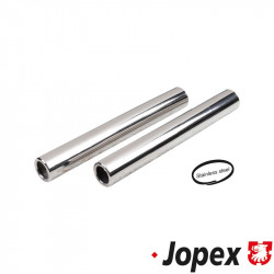 Tail pipe set, 265 mm, Stainless Steel, polished