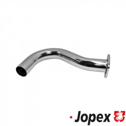 Exhaust pipe, stainless steel, chromed