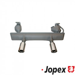 Exhaust, Sport, "Original Style", with 2 polished stainless steel tips for a real sport sound