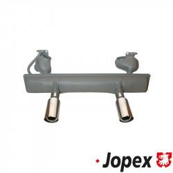 Exhaust, Sport, "Original Style", with 2 polished stainless steel tips for a real sport sound