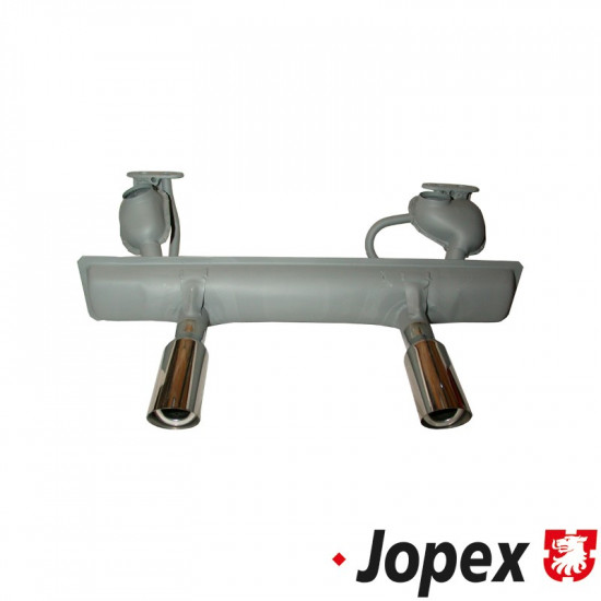 Exhaust, Sport, "Original Style", with 2 polished stainless steel tips for a real sport sound