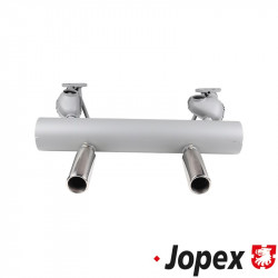 Exhaust, Sport, aluminium, Classic style. Including two stainless steel polished super tail pipes