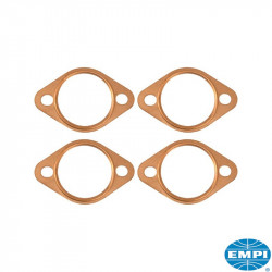 Exhaust port gasket set, copper, inner diameter 1 5/8", 4 pieces