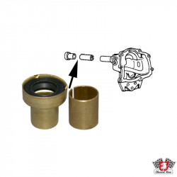 Gearshift bush with bearing and gasket