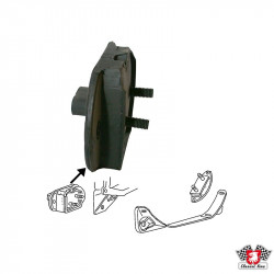 Rubber mount, gearbox, front