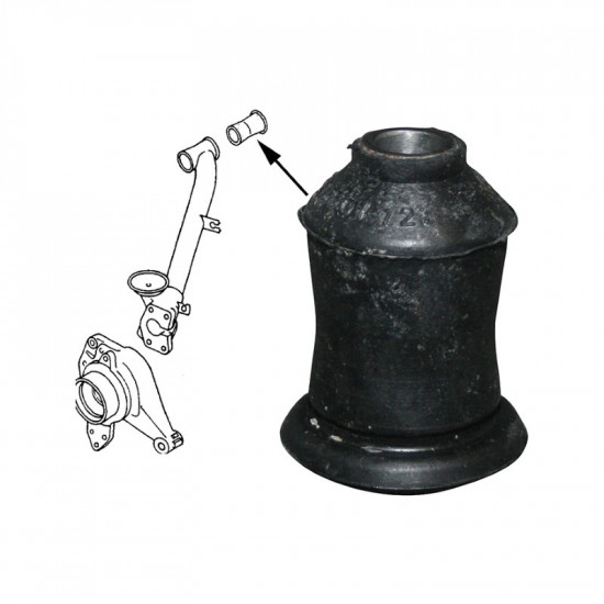 Bushing, rubber, A-arm, rear