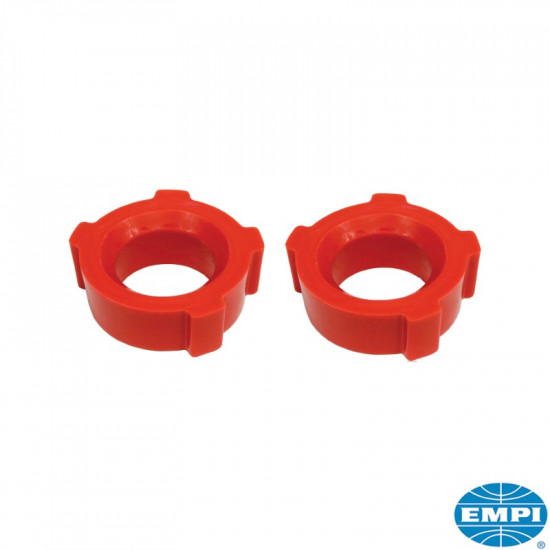 Bushing set for spring plate, inner, knobby, urethane, for swing axle, inner diameter 1 7/8", 2 pcs.