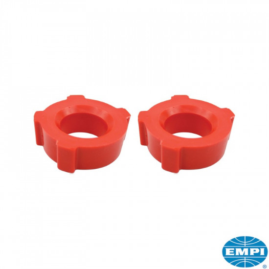 Bushing set for aftermarket spring plate, inner, knobby, urethane, for swing axle, inner diameter 1 3/4", 2 pcs.