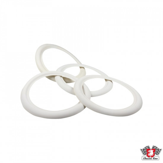 White wall ring, 4 pcs., 15"