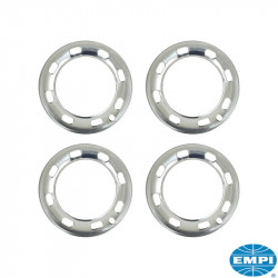 Beauty ring set for wheel, aluminium, late 68-72, 8 holes, 4 pieces