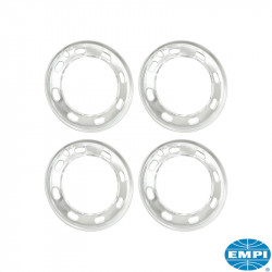Beauty ring set for wheel, aluminium, late 74-85, 8 holes, 4 pieces