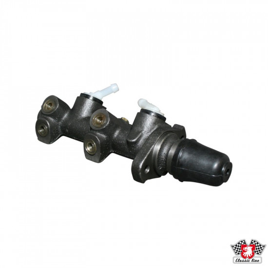 Master brake cylinder, dual circuit, for disc brake conversion, 20.6 mm