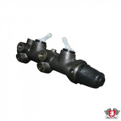 Master brake cylinder, dual circuit, for disc brake conversion, 20.6 mm