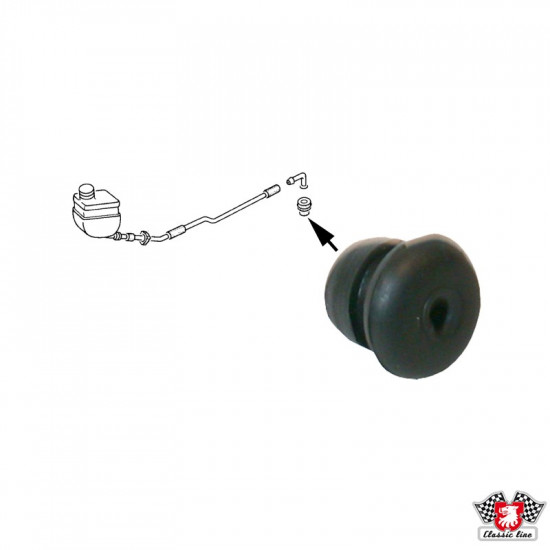 Rubber plug for master brake cylinder