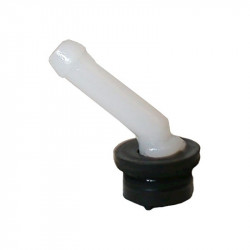 Rubber plug with plastic tube