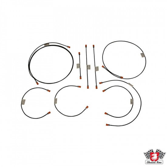 Brake line kit, 9 pcs.