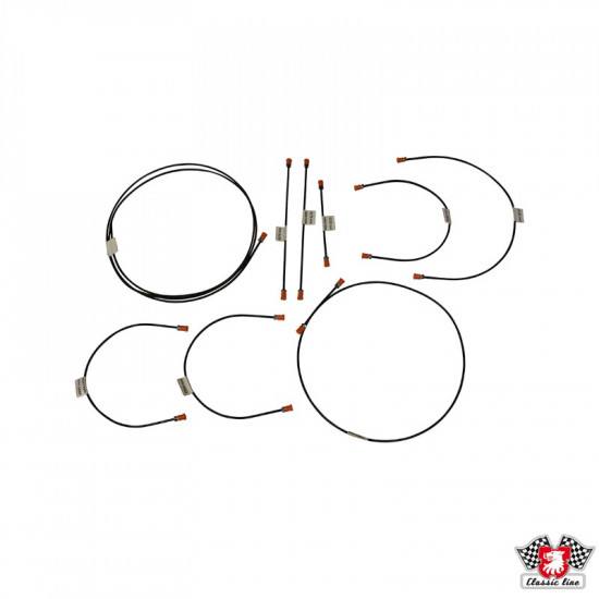 Brake line kit, 9 pcs.