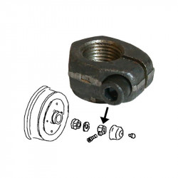 Clamping nut for brake drum, right