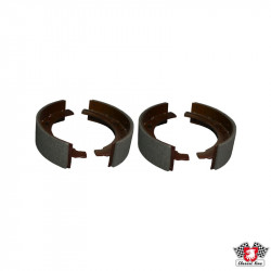 Brake shoe set with linings, front, 220x50 mm