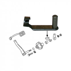Clevis pin for clutch cable