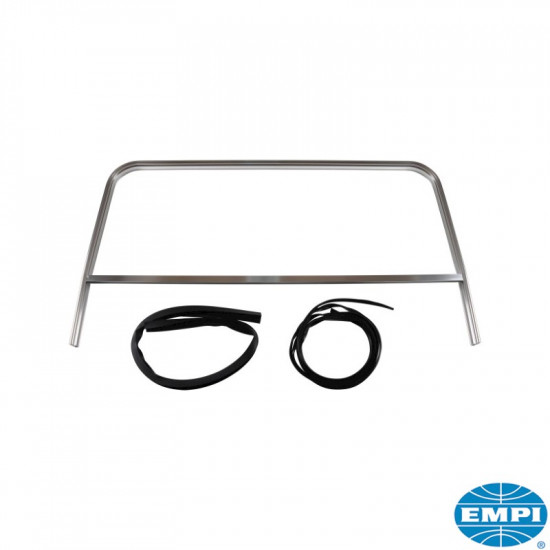 Windshield frame, dune buggy, 41 3/4x42 1/2"