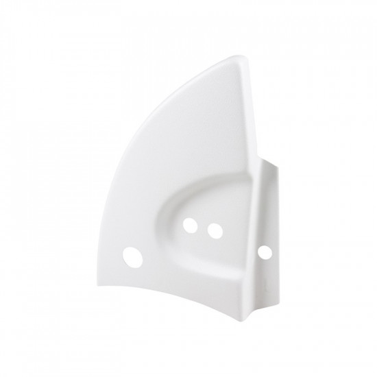 Hinge cover, left, white