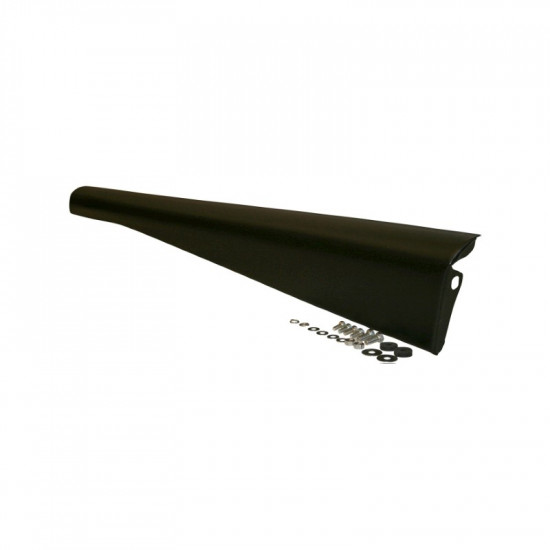 Running board without moulding with mounting kit, black primered, left