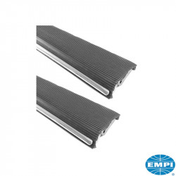 Running board set, Heavy Duty, complete with black mat and 16 mm moulding, 2 pieces