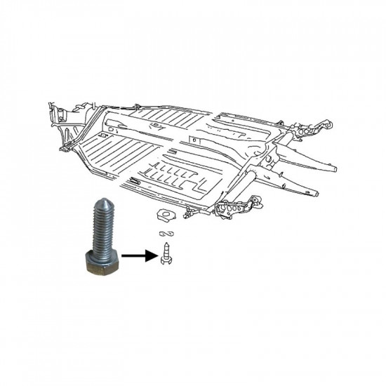 Bolt, Hex HD, for floor pan