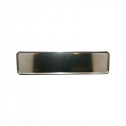 License plate holder, aluminium, polished, 520x112 mm. Only for German models