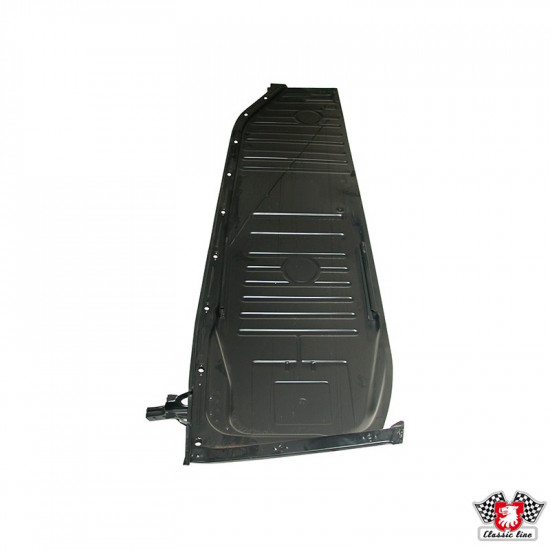 Floor pan with seat rail, left