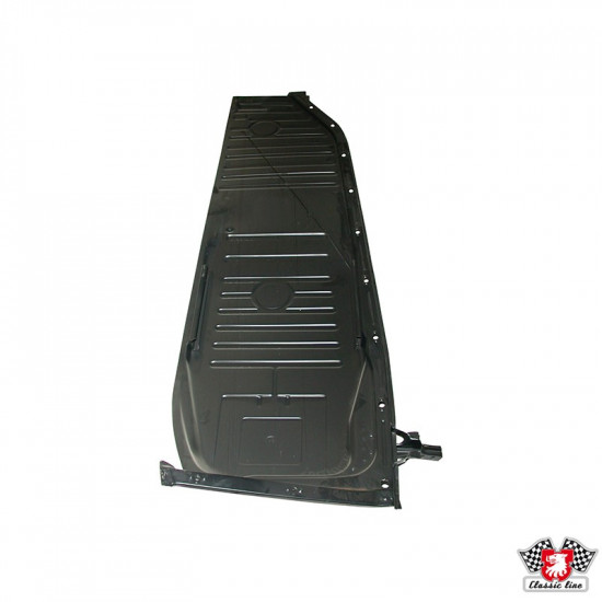 Floor pan with seat rail, right