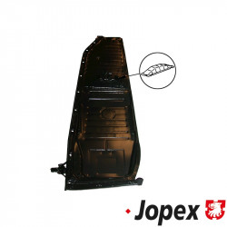 Floor pan with seat bucket, Heavy Duty, left