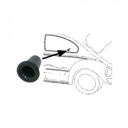 Bushing for moulding clip, rubber, 20 pieces required