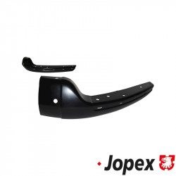 Corner piece, bumper, front, black primered, left