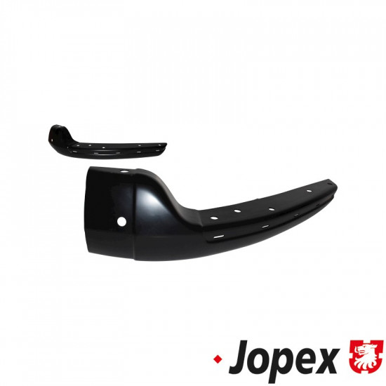 Corner piece, bumper, front, black primered, left