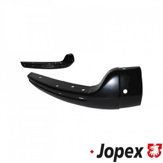 Corner piece, bumper, front, black primered, right