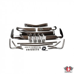 Bumper set, stainless steel, front and rear, US