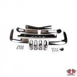 Bumper set, stainless steel, front and rear