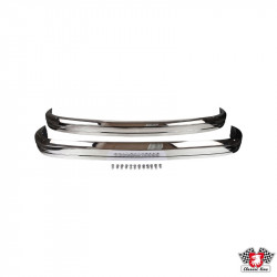 Bumper set, stainless steel, front and rear