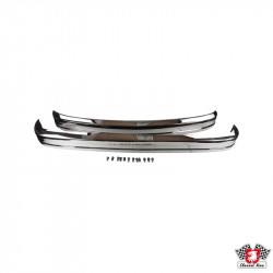 Bumper set, stainless steel, front and rear