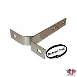 Front bumper bracket, polished stainless steel, 4 mm, left/right