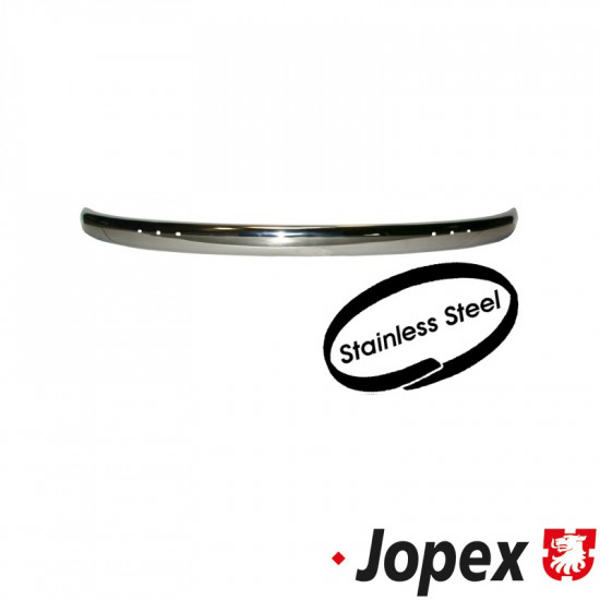 Rear bumper, OE style, polished stainless steel